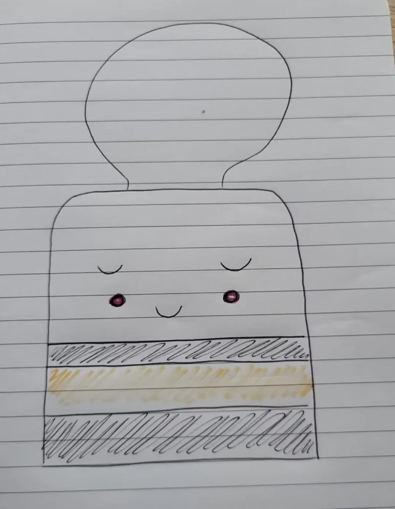 Idse Dolgedraaid lamp schets